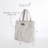 imageODODOS 29L Oversized Canvas Tote Bag Large Capacity Open Top Shoulder Bags for Gym Workout Shopping Beach TravelLight Grey