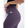 imageODODOS Womens Drawstring Tie Daily Pocket Leggings 25quot  28quot High Waist Workout Yoga PantsDark Purple