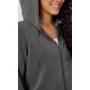 imageODODOS Womens Modal Soft FullZip Hoodies Casual Relaxed Fall Outfit Hooded Jacket with PocketsCharcoal