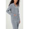 imageODODOS Womens Modal Soft FullZip Hoodies Casual Relaxed Fall Outfit Hooded Jacket with PocketsGrey Blue