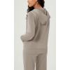 imageODODOS Womens Modal Soft FullZip Hoodies Casual Relaxed Fall Outfit Hooded Jacket with PocketsKhaki