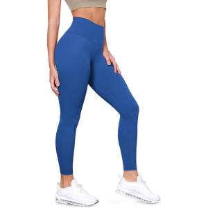 imageODODOS Tummy Control Compression Leggings for Women 25quot  28quot High Waist Workout Running Yoga PantsRoyal Blue