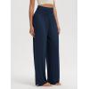 imageODODOS Womens Wide Leg Palazzo Lounge Pants with Pockets Light Weight Loose Comfy Casual Pajama Pants262830quot32quot InseamNavyno Pocket