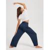 imageODODOS Womens Wide Leg Palazzo Lounge Pants with Pockets Light Weight Loose Comfy Casual Pajama Pants262830quot32quot InseamNavyno Pocket