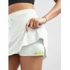imageODODOS Womens Drawstring Tie Daily Skirts Builtin Shorts Athletic Golf Tennis Skorts with Ball PocketPorcelain White