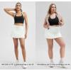 imageODODOS Womens Drawstring Tie Daily Skirts Builtin Shorts Athletic Golf Tennis Skorts with Ball PocketPorcelain White