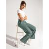 imageODODOS Womens Modal Soft Classic Pants Mid Rise PullOn Lounge Casual Work Pants with Pockets 27quot  29quot  31quot InseamSlate Green
