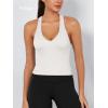 imageODODOS 3Pack Seamless Racerback Crop Tank for Women Ribbed Knit Soft Crop TopsBlacknutriawhite