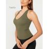 imageODODOS 3Pack Seamless Racerback Crop Tank for Women Ribbed Knit Soft Crop TopsBlacknutriawhite