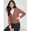 imageODODOS Womens FullZip Cropped Hoodie  Stratum Tech Ultra Soft UPF 50 Hooded Jacket with PocketsTamarind Heather