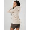 imageODODOS Womens FullZip Hoodie  Stratum Tech Ultra Soft Outfit UPF 50 Performance Hooded Jacket with PocketsEcru Heather