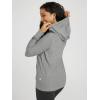 imageODODOS Womens FullZip Hoodie  Stratum Tech Ultra Soft Outfit UPF 50 Performance Hooded Jacket with PocketsGrey Heather