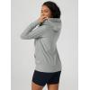 imageODODOS Womens FullZip Hoodie  Stratum Tech Ultra Soft Outfit UPF 50 Performance Hooded Jacket with PocketsPale Grey Heather