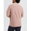 imageODODOS Mens Performance TShirt  Stratum Tech Tee Ultra Soft Moisture Wicking UPF 50 Fitness Shirts  The Ascent SeriesRose Pink Heather