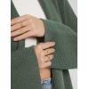imageODODOS Womens Cardigan Sweater Longer Length Open Front Drape Coatigan Warm Soft Knit Long Sleeve OuterwearDuck Green