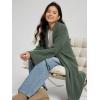 imageODODOS Womens Cardigan Sweater Longer Length Open Front Drape Coatigan Warm Soft Knit Long Sleeve OuterwearDuck Green