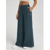 imageODODOS Womens Extra Wide Leg Pants  Ultra Soft Stratum Tech Casual Relaxed Lounge Pants with Pockets  29quot InseamNavy Heather