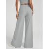 imageODODOS Womens Extra Wide Leg Pants  Ultra Soft Stratum Tech Casual Relaxed Lounge Pants with Pockets  29quot InseamPale Grey Heather