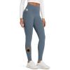 imageODODOS Womens Fleece Lined Leggings with Pockets Thermal Warm Winter Tights  25quot  28quot High Waisted Thick Yoga PantsBlue Gray