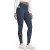 imageODODOS Womens Fleece Lined Leggings with Pockets Thermal Warm Winter Tights  25quot  28quot High Waisted Thick Yoga PantsNavy
