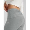 imageODODOS Womens Foldover Pants  Ultra Soft Stratum Tech Performance Mid Rise Casual Lounge Yoga Pants  30quot InseamPale Grey Heather