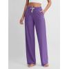 imageODODOS Womens Straight Leg Pants Ultra Soft Stratum Tech Relaxed Casual Pajama Lounge Pants with Pockets2931quot InseamUltra Violet Heather