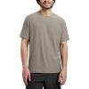 imageODODOS Mens Performance TShirt  Stratum Tech Tee Ultra Soft Moisture Wicking UPF 50 Fitness Shirts  The Ascent SeriesWarm Grey Heather