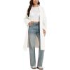 imageODODOS Womens Cardigan Sweater Longer Length Open Front Drape Coatigan Warm Soft Knit Long Sleeve OuterwearWhite