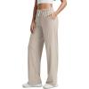 imageODODOS Womens Straight Leg Pants Ultra Soft Stratum Tech Relaxed Casual Pajama Lounge Pants with Pockets2931quot InseamMocha Heather