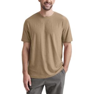 imageODODOS Mens Performance TShirt  Stratum Tech Tee Ultra Soft Moisture Wicking UPF 50 Fitness Shirts  The Ascent SeriesKhaki Heather