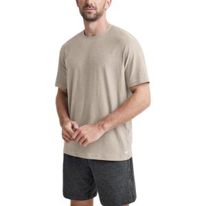 imageODODOS Mens Performance TShirt  Stratum Tech Tee Ultra Soft Moisture Wicking UPF 50 Fitness Shirts  The Ascent SeriesMocha Heather