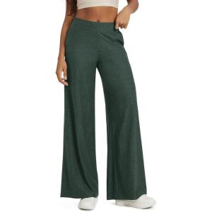imageODODOS Womens Extra Wide Leg Pants  Ultra Soft Stratum Tech Casual Relaxed Lounge Pants with Pockets  29quot InseamAspen Heather