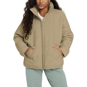 imageODODOS Womens Sherpa Lined Insulated Jacket Full Zip Split Hem Long Sleeve Coat Winter Warm Outerwear with PocketsKhaki