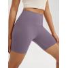 imageODODOS High Waist Workout Shorts for Women Tummy Control Workout Gym Athletic Biker Shorts6quot8quot InseamAsh Violet