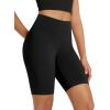 imageODODOS High Waist Workout Shorts for Women Tummy Control Workout Gym Athletic Biker Shorts6quot8quot InseamBlack