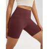 imageODODOS High Waist Workout Shorts for Women Tummy Control Workout Gym Athletic Biker Shorts6quot8quot InseamBurgundy
