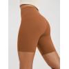 imageODODOS High Waist Workout Shorts for Women Tummy Control Workout Gym Athletic Biker Shorts6quot8quot InseamCaramel