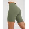 imageODODOS High Waist Workout Shorts for Women Tummy Control Workout Gym Athletic Biker Shorts6quot8quot InseamDark Olive