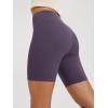 imageODODOS High Waist Workout Shorts for Women Tummy Control Workout Gym Athletic Biker Shorts6quot8quot InseamDark Purple