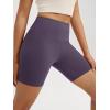 imageODODOS High Waist Workout Shorts for Women Tummy Control Workout Gym Athletic Biker Shorts6quot8quot InseamDark Purple