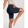 imageODODOS High Waist Workout Shorts for Women Tummy Control Workout Gym Athletic Biker Shorts6quot8quot InseamDeep Navy