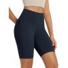 imageODODOS High Waist Workout Shorts for Women Tummy Control Workout Gym Athletic Biker Shorts6quot8quot InseamDeep Navy