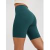 imageODODOS High Waist Workout Shorts for Women Tummy Control Workout Gym Athletic Biker Shorts6quot8quot InseamForest Teal