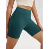 imageODODOS High Waist Workout Shorts for Women Tummy Control Workout Gym Athletic Biker Shorts6quot8quot InseamForest Teal