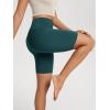 imageODODOS High Waist Workout Shorts for Women Tummy Control Workout Gym Athletic Biker Shorts6quot8quot InseamForest Teal