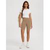 imageODODOS High Waist Workout Shorts for Women Tummy Control Workout Gym Athletic Biker Shorts6quot8quot InseamLight Brown