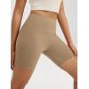 imageODODOS High Waist Workout Shorts for Women Tummy Control Workout Gym Athletic Biker Shorts6quot8quot InseamLight Brown