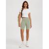 imageODODOS High Waist Workout Shorts for Women Tummy Control Workout Gym Athletic Biker Shorts6quot8quot InseamLime Stone