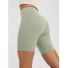 imageODODOS High Waist Workout Shorts for Women Tummy Control Workout Gym Athletic Biker Shorts6quot8quot InseamLime Stone