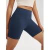 imageODODOS High Waist Workout Shorts for Women Tummy Control Workout Gym Athletic Biker Shorts6quot8quot InseamNavy